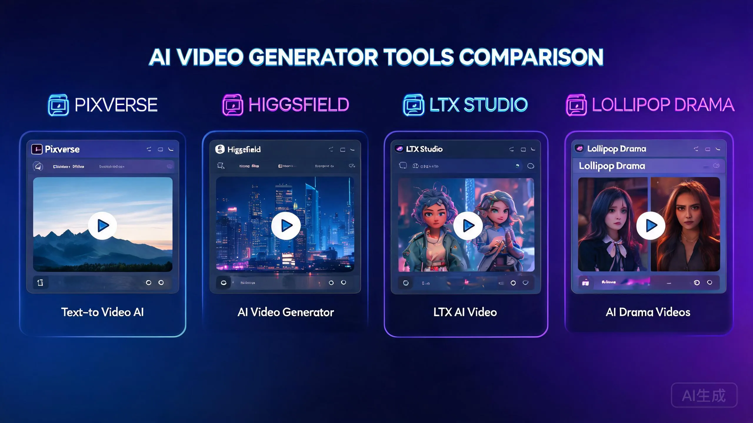 PixVerse Canvas vs Higgsfield vs LTX Studio vs Lollipop Drama: How to Choose a Canvas and a Distribution Platform